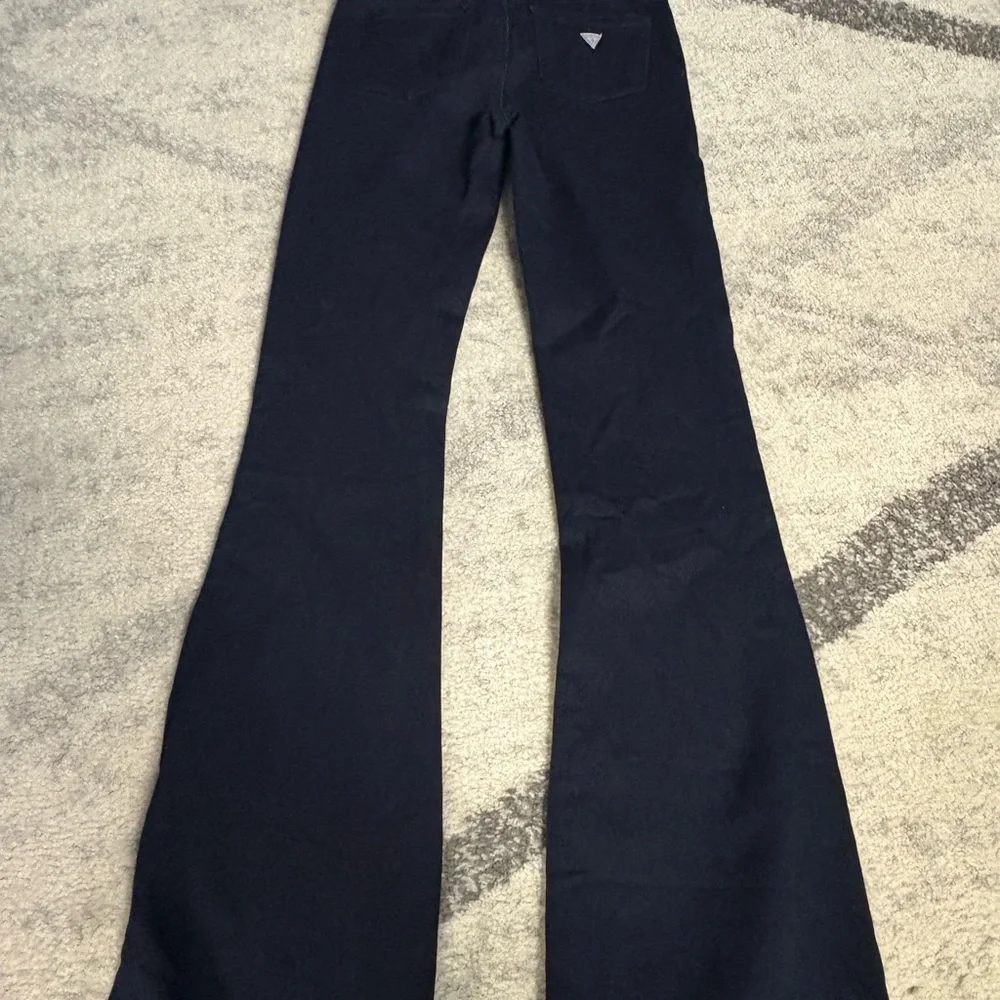 Guess Women's Dark Blue Flare Jeans - Picture 2 of 4